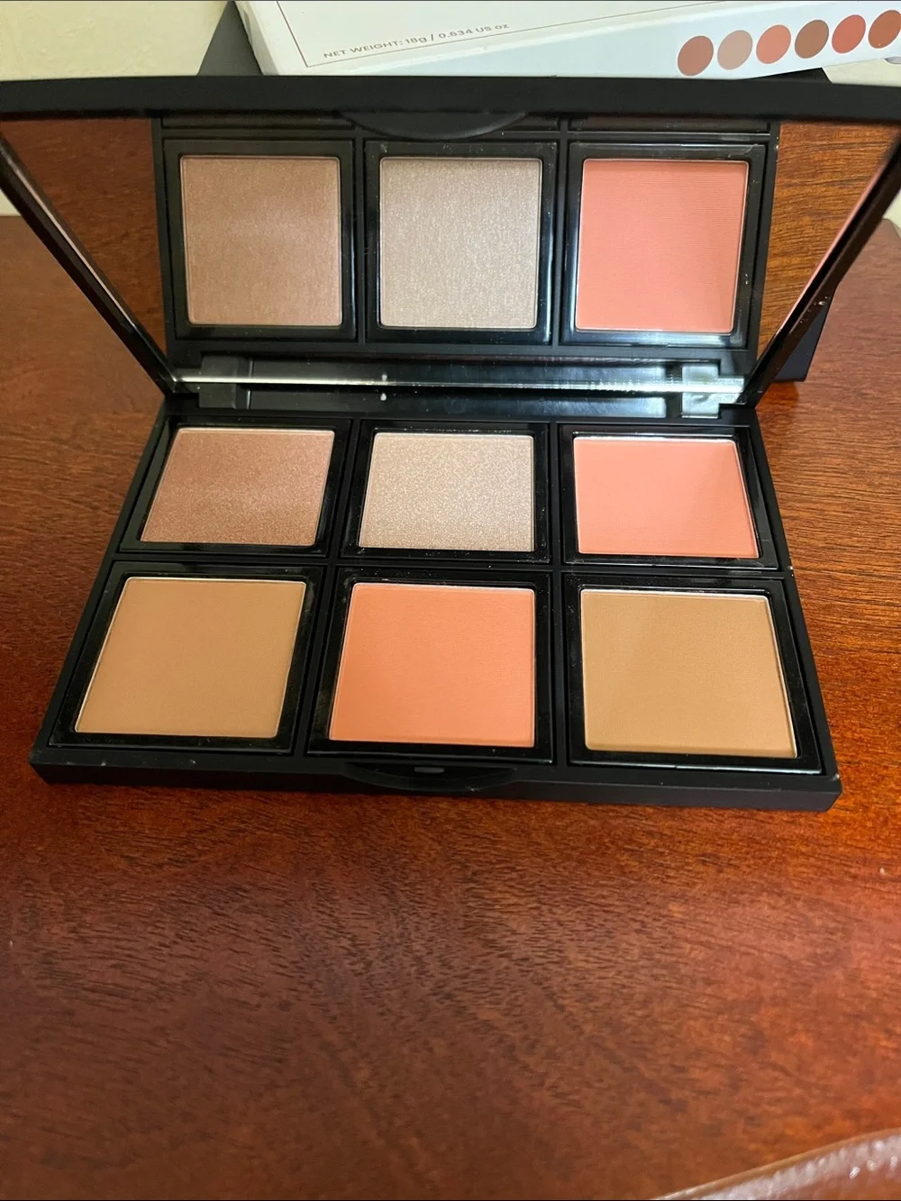 Rude Fearless face palette highlight contour and blush 6 shades